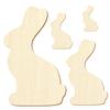 Wooden Chocolate Bunny, 48 cm, Pack of 100 view 2