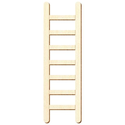 Wooden Decorative Ladder, 14 cm, 25-Pack