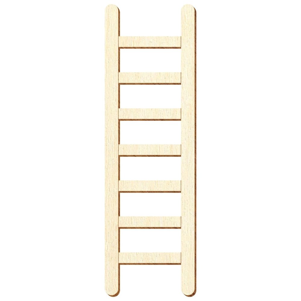 Wooden Decorative Ladder, 14 cm, 25-Pack