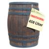 Oak Barrel-Style Rainwater Tank 450 L, Brown view 1