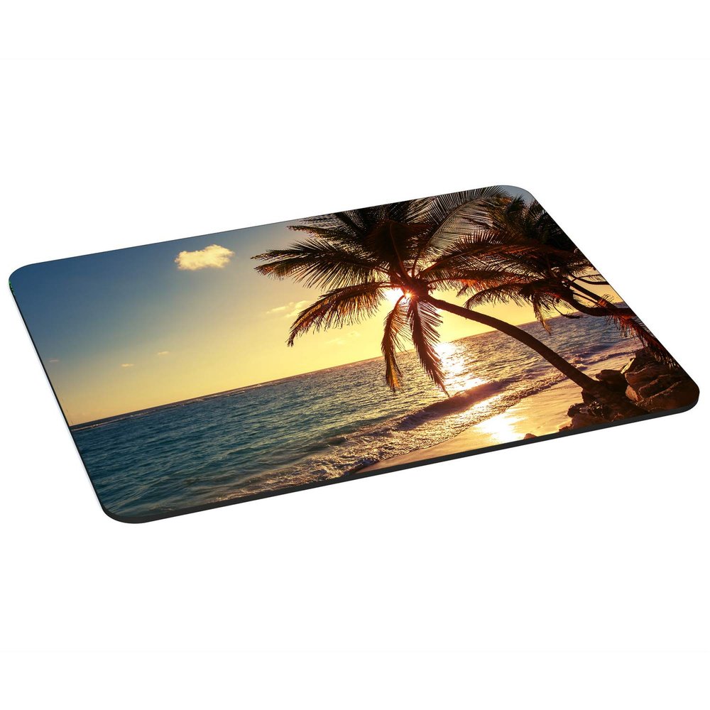PEDEA Gaming and Office Mouse Pad, 350 x 260 mm, Beach