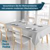 Silver Oilcloth Tablecloth, Rectangular, Washable, 100 x 220 cm view 2