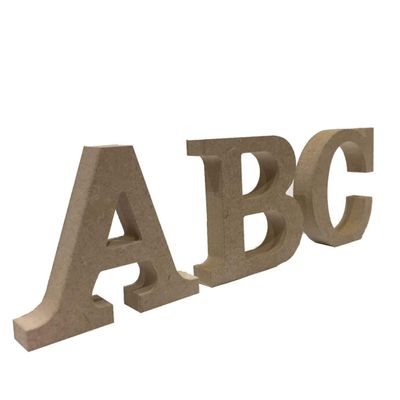 Sticker Design Shop MDF Wood Letter, 8 cm High, A–Z Selection, Decorative Alphabet (T)