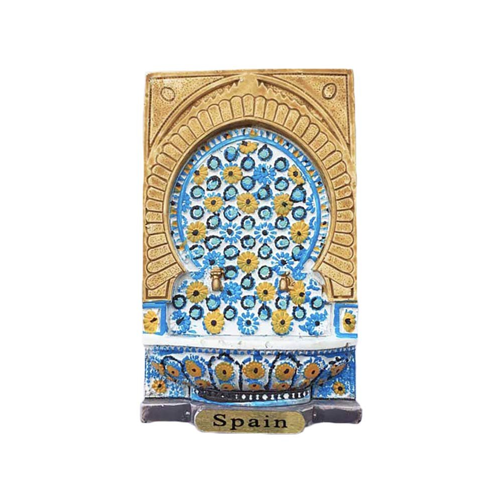 Parma Spain 3D Mosaic Fountain Fridge Magnet