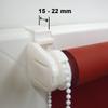 Mini Blackout Roller Shade KLEMMFIX, Chain-Operated, No Drilling, 65 x 180 cm, Dark Brown view 3