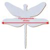 Lavender Wooden Dragonfly – Decorative Cutout, 46 cm, 25-Pack view 3