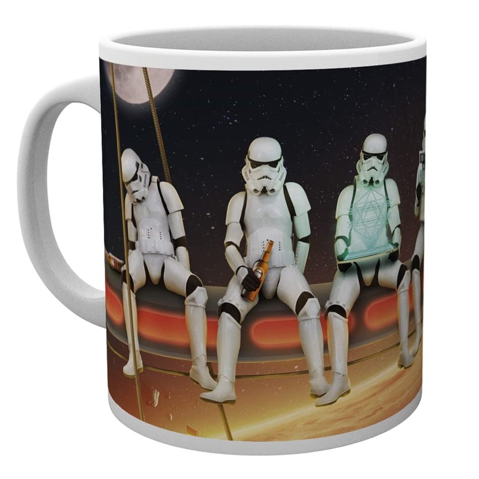 Stormtrooper Mug, Stormtroopers on a Girder, White, Ceramic, Approx. 320 ml