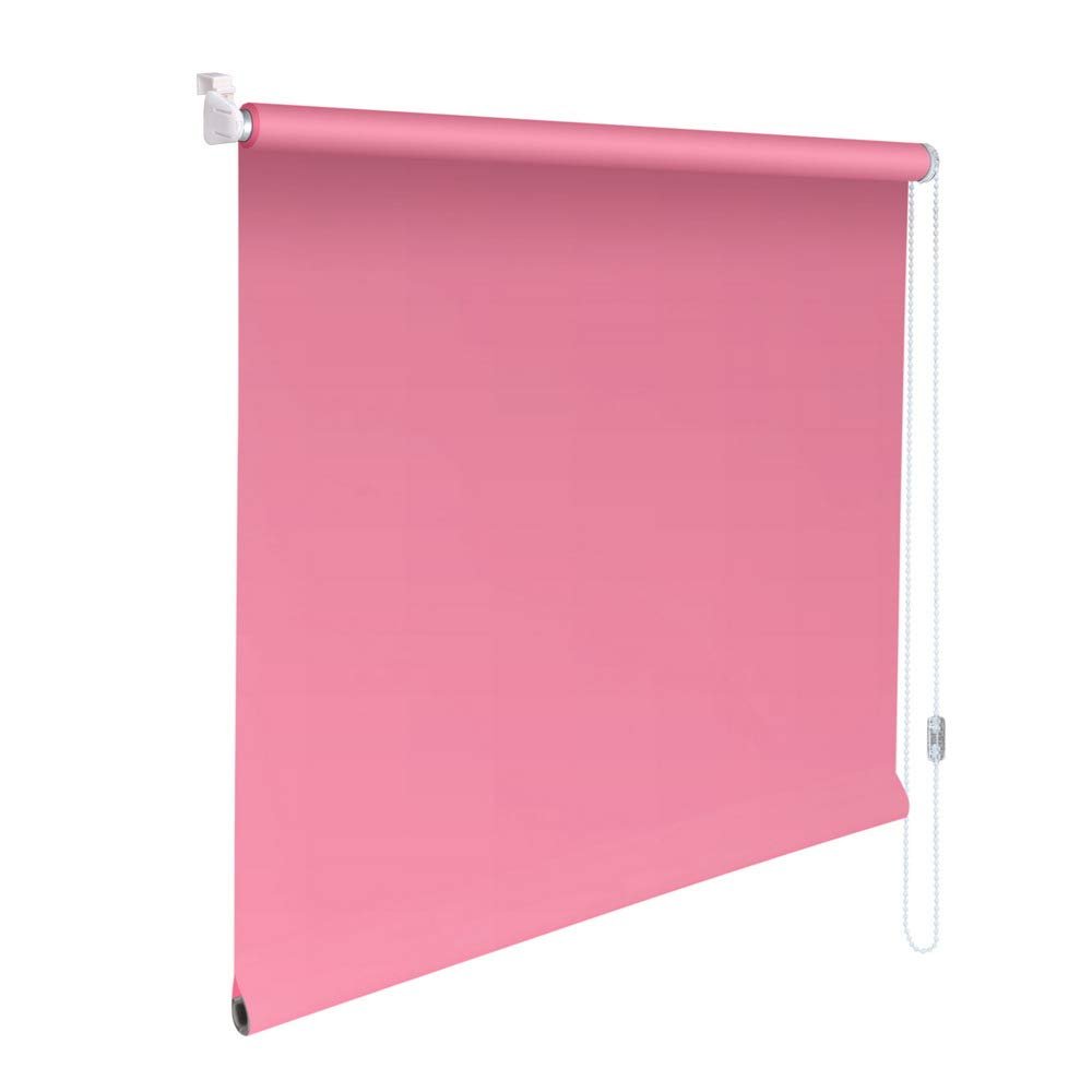 Mini No-Drill Clamp-Mount Roller Shade, 160 x 50 cm, Pink