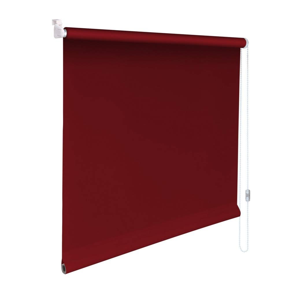 Sun Protection HH Mini Privacy Roller Shade, Clip-On, Chain-Operated, 45 x 50 cm, Wine Red
