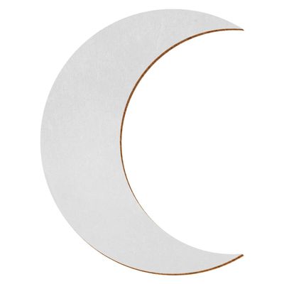 Silver Wooden Moon, 48 cm, Pack of 10
