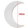 Silver Wooden Moon, 48 cm, Pack of 10 view 3