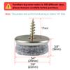 Sourcing Map 40-Pack 7/8" Screw-On Felt Furniture Pads view 2