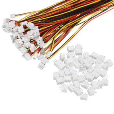 VUNIVERSUM 2-Piece Premium 3-Pin 1.5 mm JST-ZH Servo Connector Set with 15 cm 28 AWG Cable and Loose Socket
