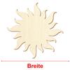Wooden Sun, 3–50 cm, 16 cm, Pack of 10 view 3
