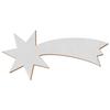 Silver Wooden Shooting Star Cutouts, 38 cm, Pack of 25 view 1