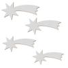 Silver Wooden Shooting Star Cutouts, 38 cm, Pack of 25 view 2