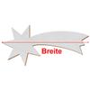 Silver Wooden Shooting Star Cutouts, 38 cm, Pack of 25 view 3