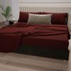 PETTI Artigiani Italiani Bordeaux Percale Bedding Set, 180 x 200 cm view 2