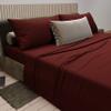 PETTI Artigiani Italiani Bordeaux Percale Bedding Set, 180 x 200 cm view 3