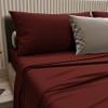 PETTI Artigiani Italiani Bordeaux Percale Bedding Set, 180 x 200 cm view 4