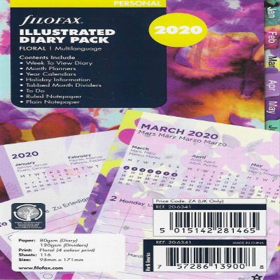 Filofax 2020 Floral Refill Pack