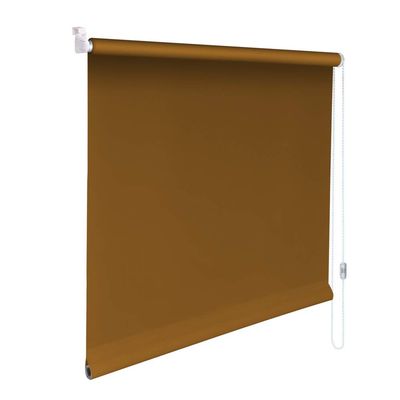 Mini Privacy Roller Blind, No-Drill KLEMMFIX Clamp-Mount, Chain Operated, 165 x 200 cm, Ocher