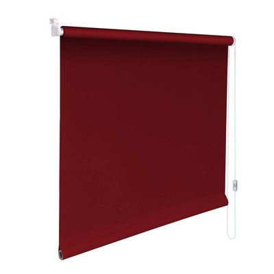 Mini Privacy Roller Blind, No-Drill Clamp-Fit, 95 x 140 cm, Wine Red