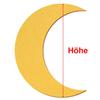 Golden Wooden Moon Cutout, 18 cm, Set of 10 view 3