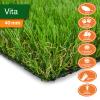 casa pura VITA Artificial Grass Carpet, 40 mm, Real Grass Look, Water-Permeable and UV-Resistant, 200 x 500 cm view 2