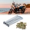 X AUTOHAUX Coated Wheel Spokes, 150 mm Long, with Nipples for Motorcycles, 36 Pieces view 2