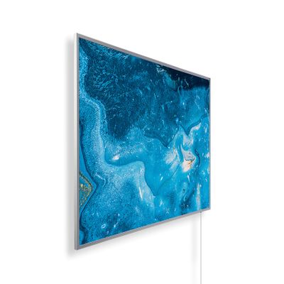 Knighaus 800W Infrared Wall Heater with HD Picture, Thermostat, TÜV SÜD and 5-Year Warranty, Design: 222 Abstract
