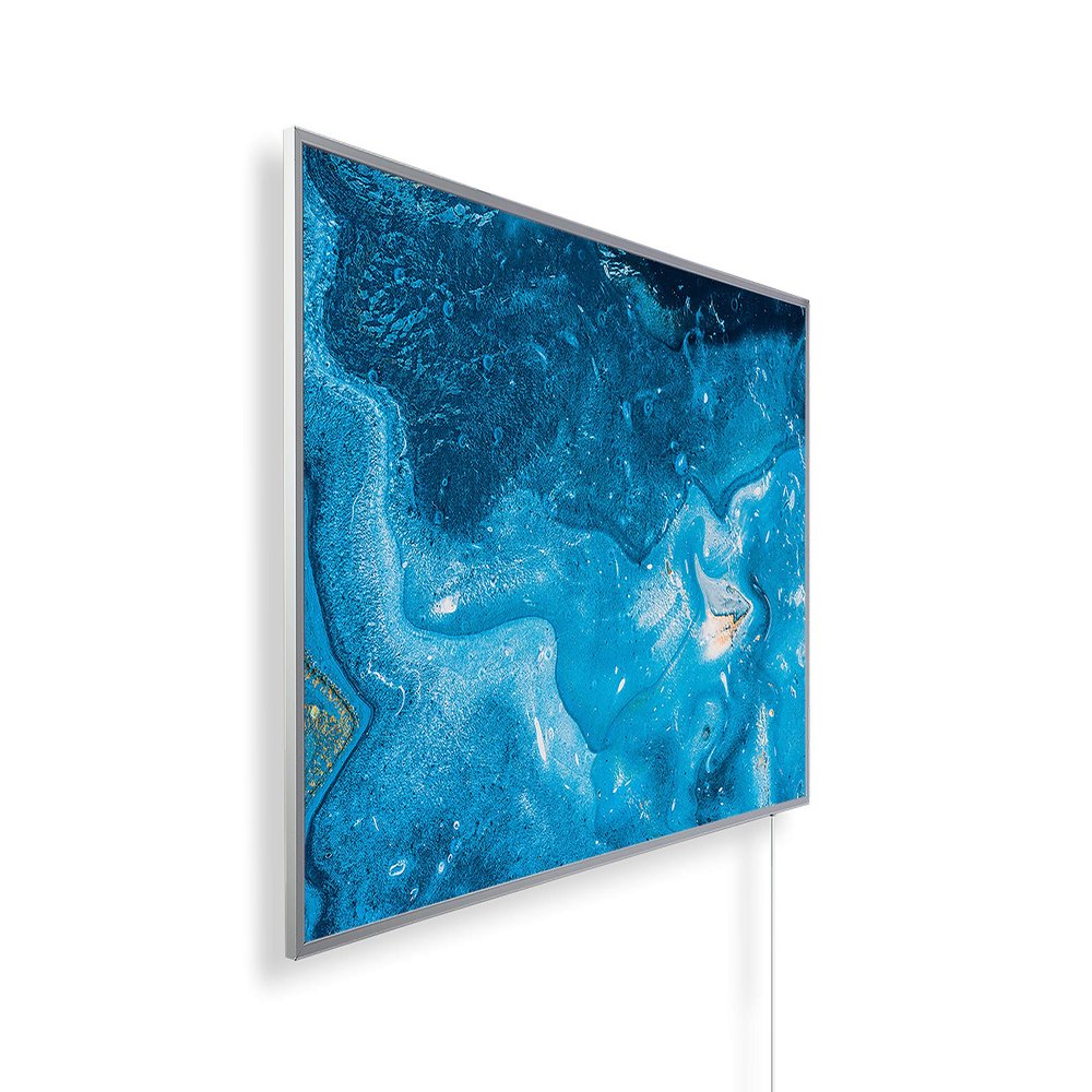 Knighaus 800W Infrared Wall Heater with HD Picture, Thermostat, TÜV SÜD and 5-Year Warranty, Design: 222 Abstract