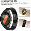 VIGOSS 20mm Metal Bands Compatible with Samsung Galaxy Watch 7/6/5/4/FE, 40mm/44mm, for Women and Men, Stainless Steel and Mesh Watch Bands, Black, 2-Pack view 2