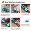 Sonew 4-Digit Combination Padlock for Gym Lockers, Employee Lockers and School Bags, Blue view 4