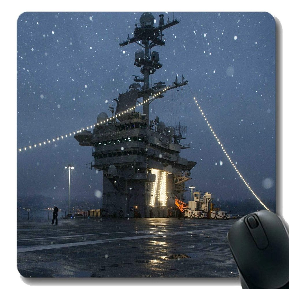 YENDOSTEEN USS John C. Stennis (CVN 74) Gaming Mouse Pad with Stitched Edge