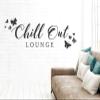 tjapalo S-PKM442 Wall Decal “Chillout Lounge” for Living Room, Modern Wall Sticker, Bathroom Wellness, Multiple Colors, W58 x H20 cm, Red view 3