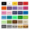 tjapalo S-PKM442 Wall Decal “Chillout Lounge” for Living Room, Modern Wall Sticker, Bathroom Wellness, Multiple Colors, W58 x H20 cm, Red view 4