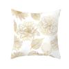 Xmiral Pillowcase with Golden Leaf Print 45cm x 45cm view 1