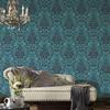 A.S. Création BEAUTIFUL WALLS Baroque Wallpaper with Ornaments, Neo-Baroque/Rococo, Blue-Gray, Textured, 369105 view 4