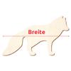 Wooden Arctic Fox, 3–50 cm Wide, Craft & Decor, 16 cm, Pack of 25 view 3