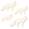 Wooden Arctic Fox, 3–50 cm Wide, 9 cm Size, Pack of 100 view 2