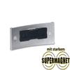 100 Narrow Magnetic Name Badges, 75 x 26 mm, Gold Supermagnet, Made in Germany view 3