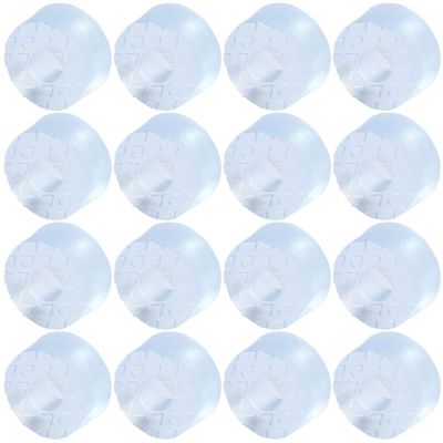 sourcing map 16-Pack Round Non-Slip Rubber Furniture Feet, 15 mm