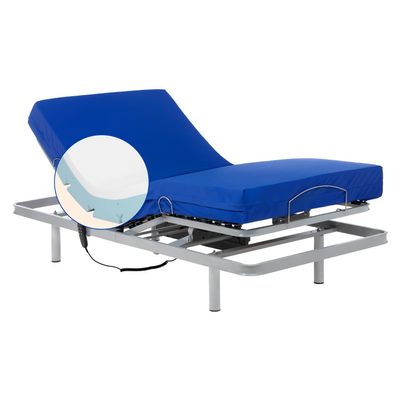 Geriafy Electric Adjustable Bed with Professional V3 Memory Foam Mattress, 90 x 190 cm