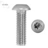 Ds Items Button Head Screws, Hexalobular Socket (ISR), M10 x 16, ISO 7380, A2 Stainless Steel, 200 pcs view 2
