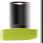 Kisag E30733KI Silicone Scraper, 24 cm, Green