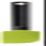 Kisag E30733KI Silicone Scraper, 24 cm, Green