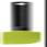 Kisag E30733KI Silicone Scraper, 24 cm, Green view 1