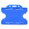 CKB LTD Rigid Double-Sided Open-Face ID Card Holder, Horizontal, Blue, 100 Pack view 3