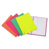 A4 Display Book with Flexible Cover, Neon Colors, 20 Sleeves, 2-Pack view 1